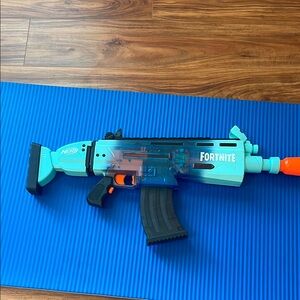 Nerf Blue and Orange Action Figures Playset with Futuristic Designs nerf gun for